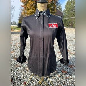 Youth XL Black Royal Highness YEDA Western Show Shirt